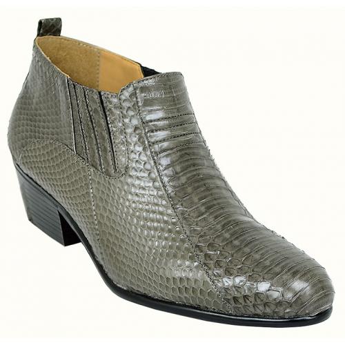 Giorgio Brutini Gray Genuine Snake Skin Boots 150648