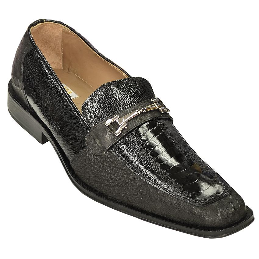 David Eden Rosso Black Genuine All-Over Ostrich Shoes - $249.90 ...