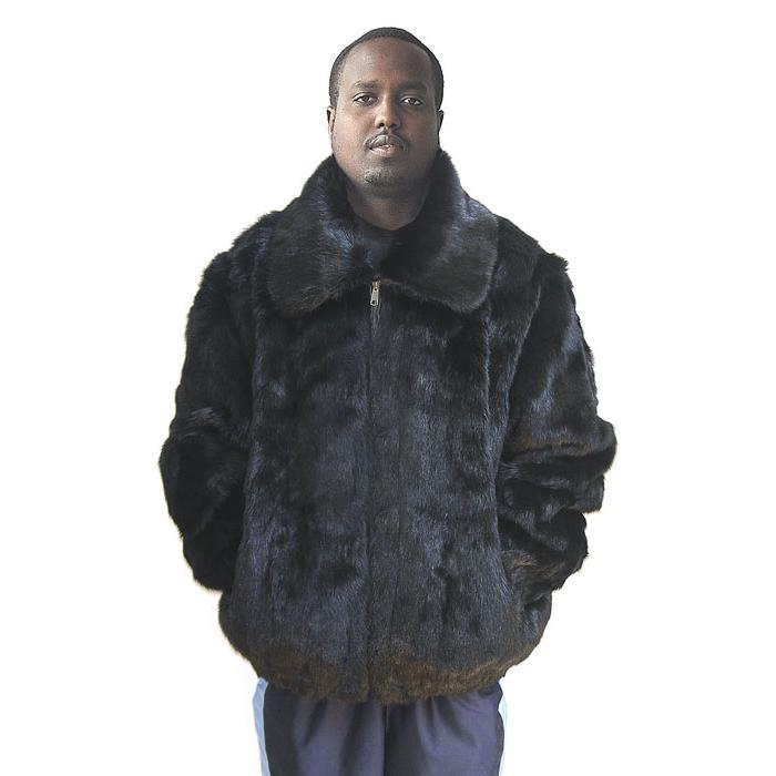 Winter Fur Black Genuine Full Skin Mink Fur Jacket M07R01BK. - $3,999. ...