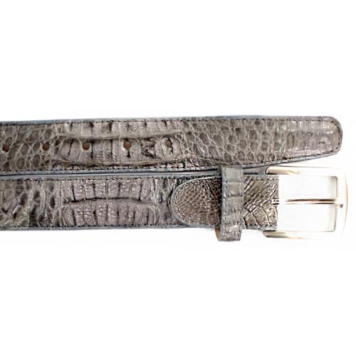 Belvedere 1999 Grey All-Over Genuine Hornback Crocodile Belt