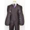 Tzarelli Violet / Black Microdotted Super 150'S Italian Wool Vested Suit TZ-129