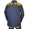 Prestige Navy Blue With Gold / Cognac Hand Embroidered 100% Cotton Denim 2 PC Outfit DNS-358