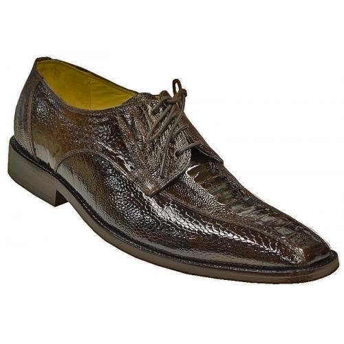 David X "Orsino" Brown Genuine All-Over Ostrich Shoes