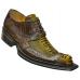 Mauri 44150 Sport Rust / Bicolore Olive / Khaki All Over Genuine Ostrich Shoes