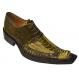 Mauri 44150 Sport Rust / Bicolore Olive / Khaki All Over Genuine Ostrich Shoes
