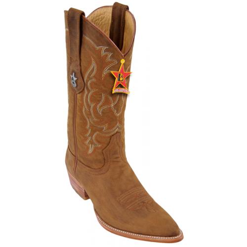 Los Altos Honey All-Over Crazy  J-Toe Cowboy Boots 986205