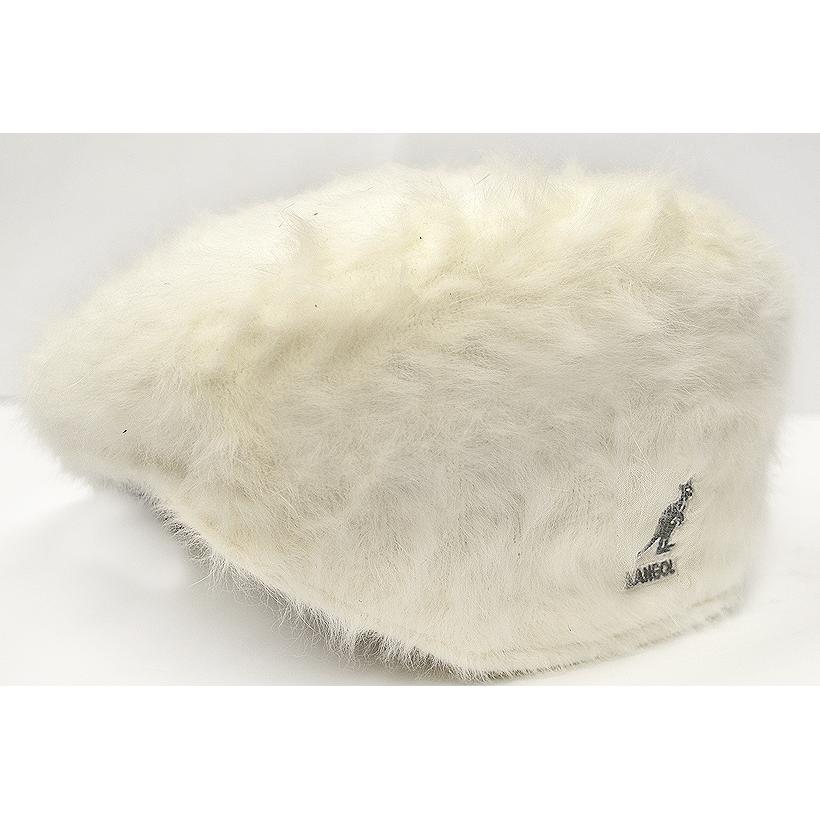 white fur cap