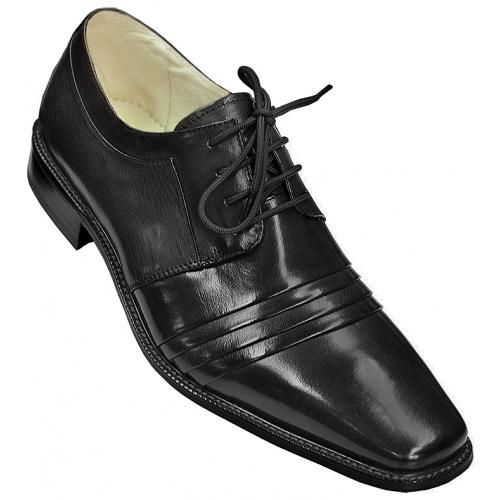 Stacy Adams "Raynor" Black Leather Dress Shoes 24748