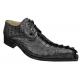 Fennix Italy 3237 Black Genuine Hornback Crocodile Tail Shoes