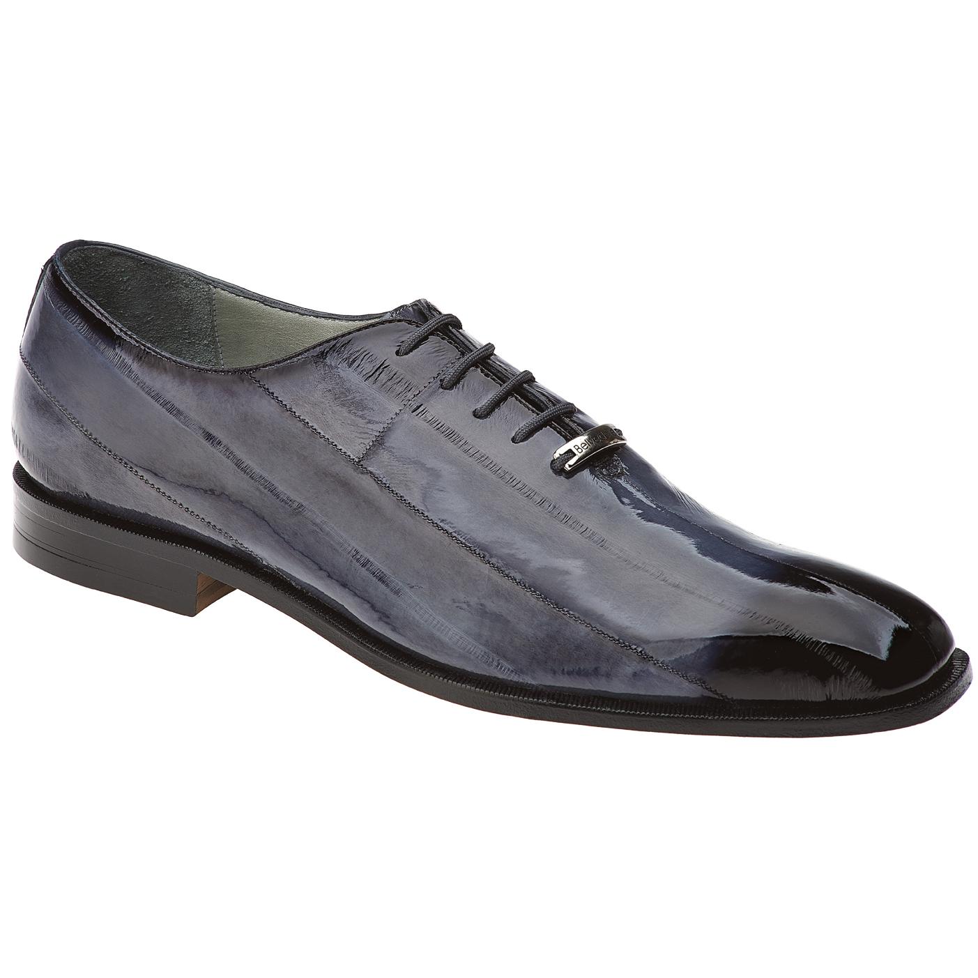 Belvedere Stella Antique Grey All-Over Genuine Eel Oxford Shoes 1470 ...