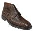Los Altos Brown All-Over Genuine Crocodile Ankle Boots 1ZA2068207