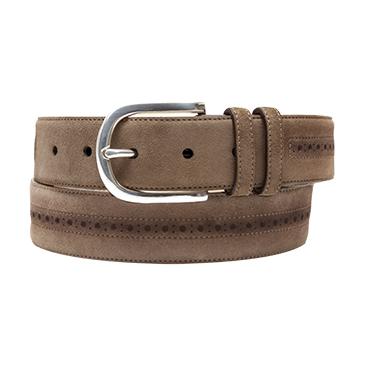 Mezlan Khaki Genuine Suede Belt - AO9185 - $79.90 :: Upscale Menswear ...