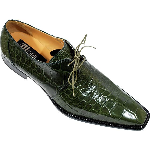 Mauri Green Alligator Skin Dress Shoes For Men 53125 | Upscale Menswear