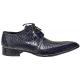 Mauri 53125 Navy Genuine All-Over Alligator Belly Skin Shoes