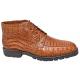 Los Altos Cognac All-Over Genuine Crocodile Ankle Boots 1ZA2068203
