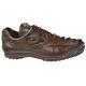 Los Altos Brown Genuine Crocodile Tail / Leather Sneakers With Eyes 1ZC090107