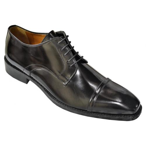 Matteo Massimo Forma 150 Black Genuine Patent Leather Oxford Dress Shoes