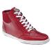 Belvedere "Franco" Red Genuine Crocodile / Suede / Soft Calf Leather Sneakers With Alligator Head 1312.