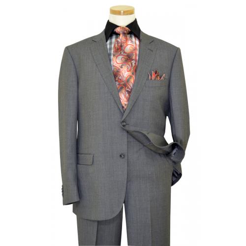 Elements by Zanetti Medium Grey Super 110's Wool Suit 1012