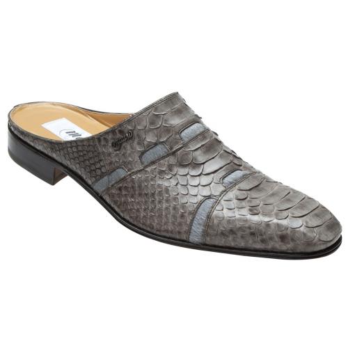 Mauri "4293/2" Grey Genuine Python Skin / Pony Sandals