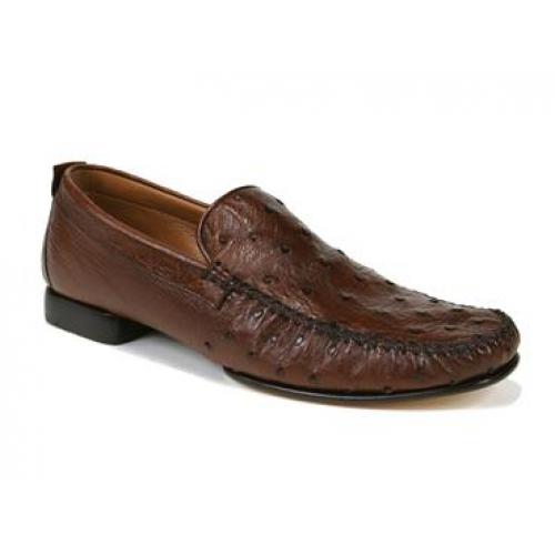 Mezlan "Rollini" 1856S Tabac Genuine Ostrich Shoes
