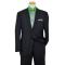 Vincenzi Navy With Navy Shadow Pinstripes Design Super 120'S Wool Suit V83834