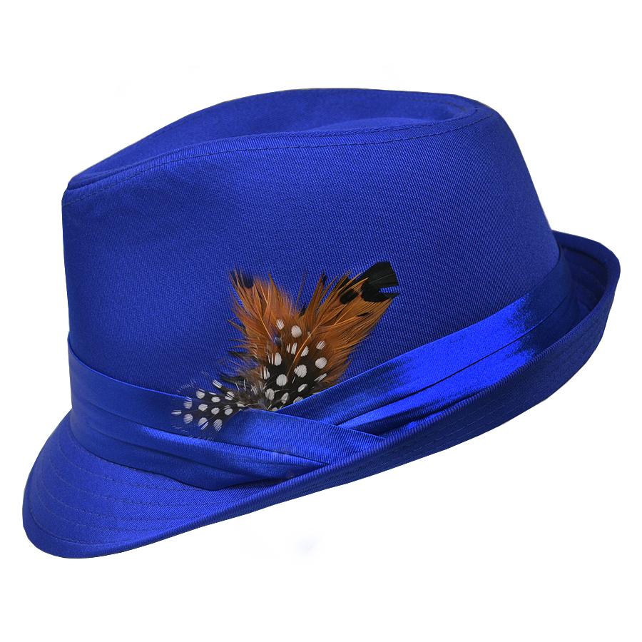 Xtreme Stylz Royal Blue Fedora Dress Hat FD307