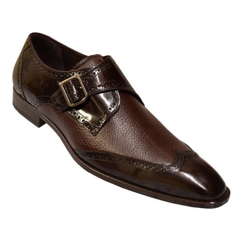 Mezlan Senator Brown Genuine Deerskin / Calfskin Italian Shoes 15707 ...