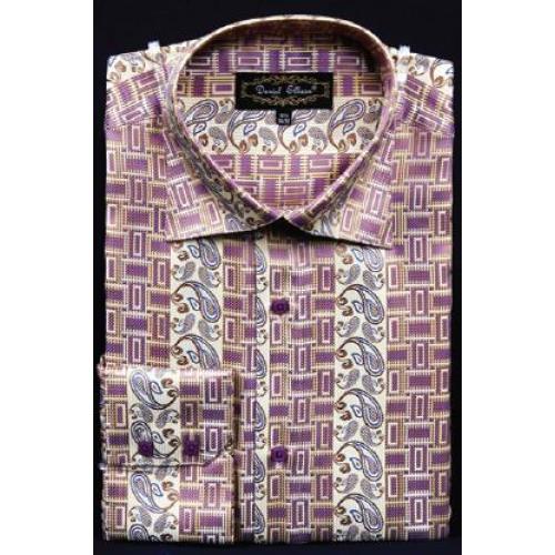 Daniel Ellissa Soft Butter Fancy Polyester Shirt With Button Cuff FSS1404