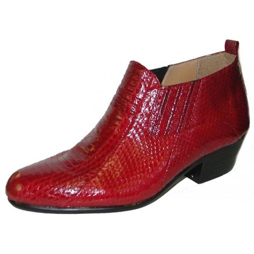 Giorgio Brutini "Jarrett" Red Genuine Snakeskin Boots 15064.