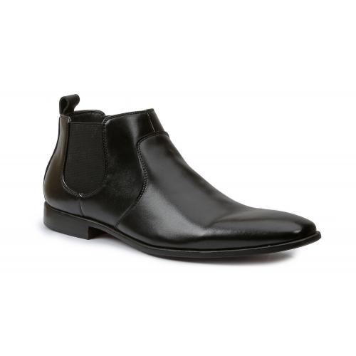 Giorgio Brutini "Aaron" Black Double Gore Leather Boots 17576