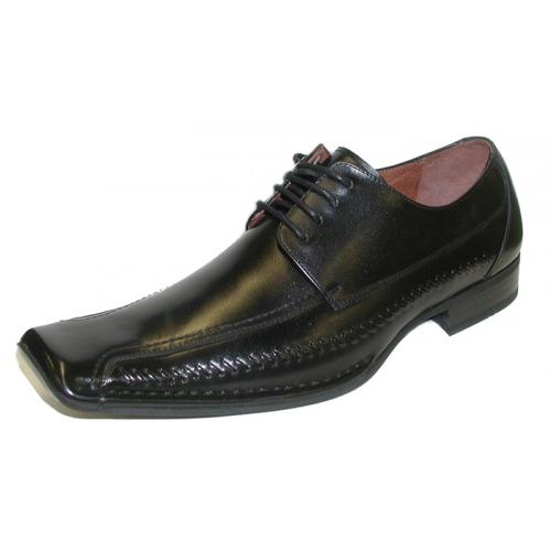 Giorgio Brutini "Thompson" Black Genuine Leather Shoes 15900