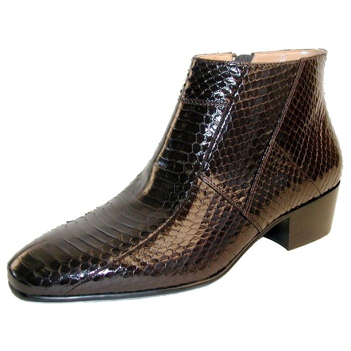 Giorgio Brutini Snakeskin Boots | Brown | Tuscon 155492