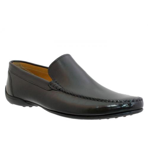 Giorgio Brutini "Prentice" Black Genuine Leather Loafer Slip-on 47851