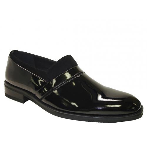 Giorgio Brutini "Luxore" Black Genuine PU Leather Loafer Slip-on 17589