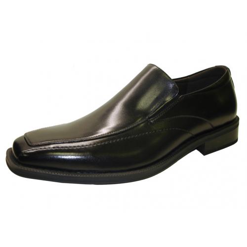 Giorgio Brutini "Lawrence" Black Genuine Smooth Leather Loafer Slip-on 17585
