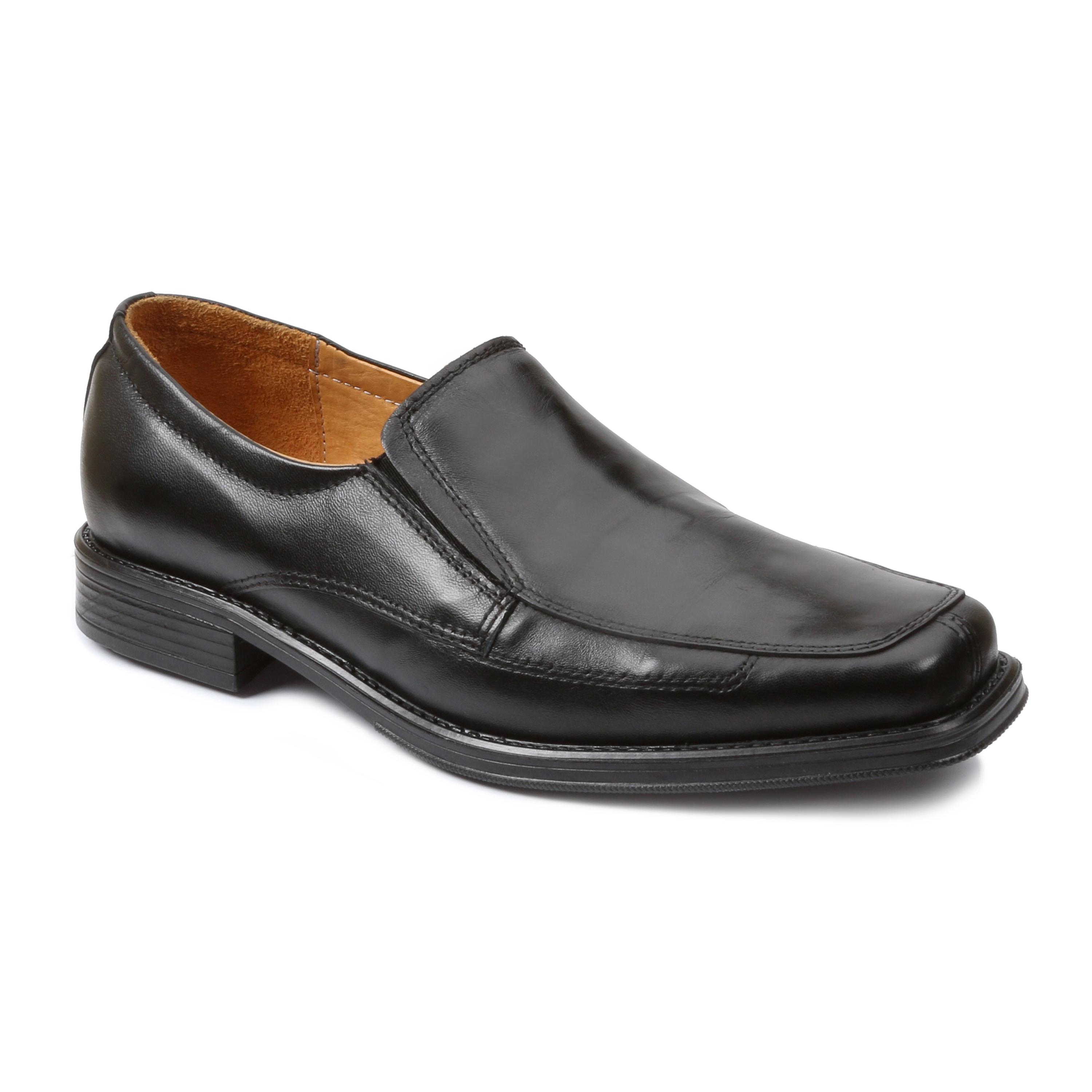 Giorgio Brutini Farro Black Genuine Sheepskin Leather Loafer Slip-on ...
