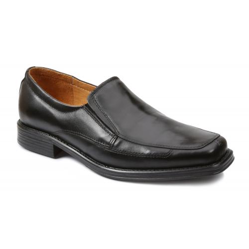 Giorgio Brutini "Farro" Black Genuine Sheepskin Leather Loafer Slip-on 24998