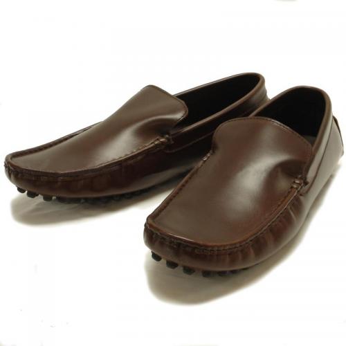 Encore By Fiesso Brown Genuine Leather Loafer Shoes FI3006
