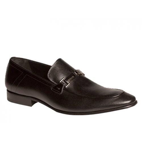 Mezlan "Weyden" 5840 Black Genuine Franch Calfskin Loafer Shoes