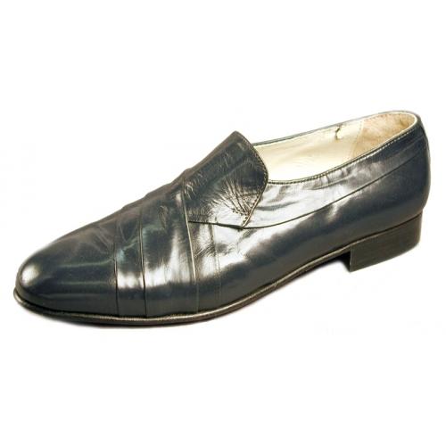Giorgio Brutini "Pierce" Navy Genuine Leather Loafer Shoes 24438