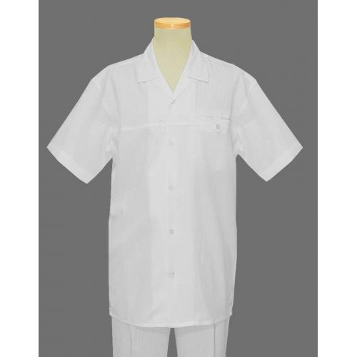 Tony Blake White Short Sleeve 2pc Outfit SS331