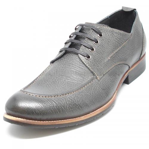 Encore By Fiesso Grey Genuine Leather Shoes FI9048