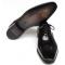 Paul Parkman 019 Black Genuine Italian Calfskin Plain Toe Oxford Shoes