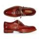 Paul Parkman ''027B'' Burgundy / Camel Genuine Leather Wingtip Oxfords Shoes