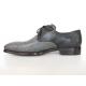 Paul Parkman ''84R35'' Black All Over Genuine Stingray Welted Derby Shoes