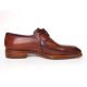 Paul Parkman 322A7 Brown Genuine Leather Welted Square Toe Derby Shoes