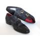 Paul Parkman FK77W Navy Genuine Suede Captoe Double Monkstraps Shoes