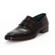 Paul Parkman 093 Black & Grey Genuine Leather Loafer Shoes