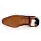 Paul Parkman 0823 Brown Crocodile Embossed Calfskin Tassel Loafer Shoes